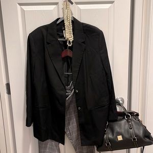 VINTAGE lightweight wool plus size womens blazer